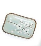 3.25" x 2.5" Sauce Plate Rectangular - Blue Plum