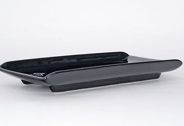 Sushi Case Plate White Porcelain 8-3/4"x5"