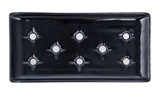 Sushi Case Plate White Porcelain 8-3/4"x5"