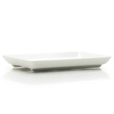 Sushi Case Plate White Porcelain 8-3/4"x5"