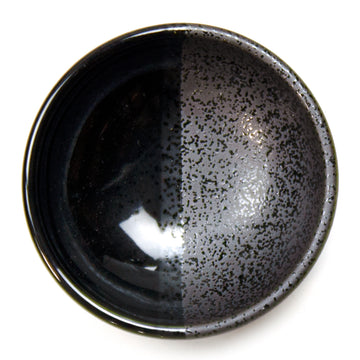 3½″ Black & Gray Round Sauce Dish