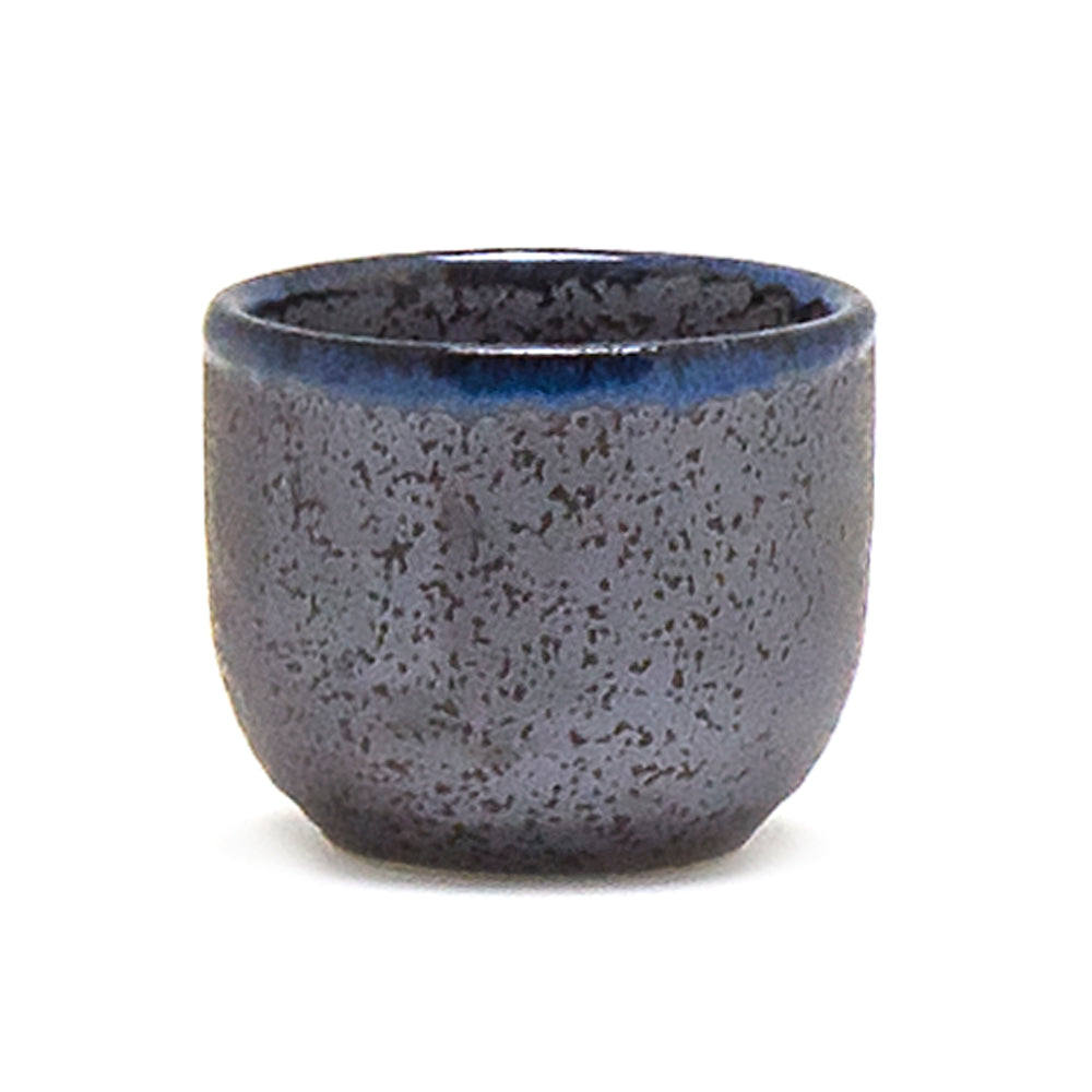 Porcelain Sake Cup, Stony Black