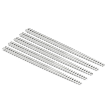 Chopstick S/S Sq 9"L 5Pr Vacuum