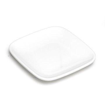 Melamine Square Plate 5-1/4", White