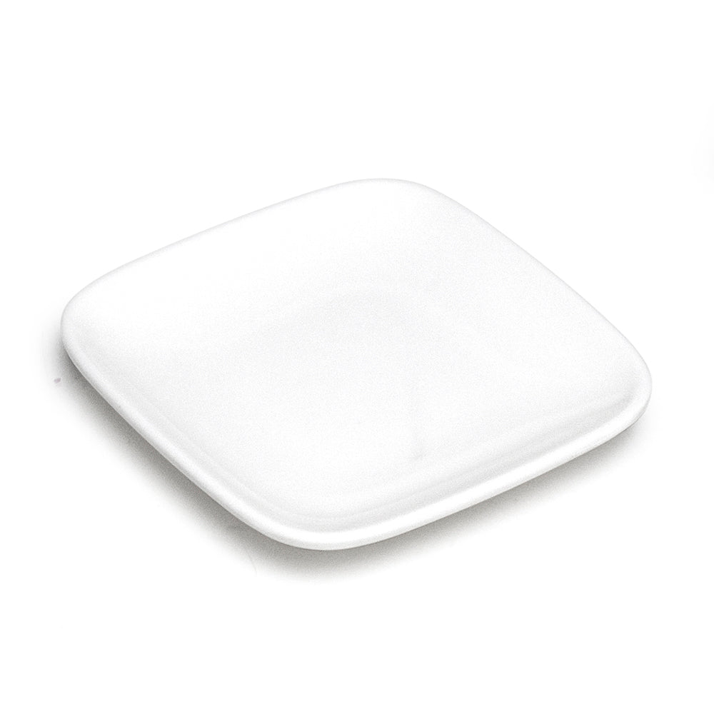 Melamine Square Plate 5-1/4", White