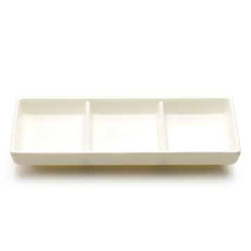 Melamine 3-Compartment Plate 7.5"x3.25"