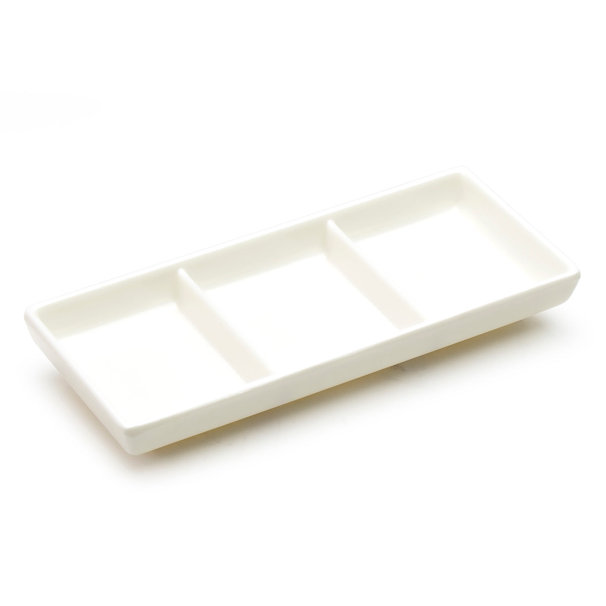 Melamine 3-Compartment Plate 7.5"x3.25"