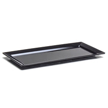 14″ × 6¾″ Black Melamine Rectangular Platter