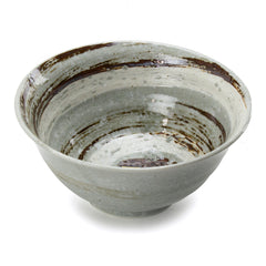 Round Stony Noodle Bowl 7.75", Grey