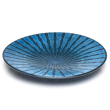 Blue Round Plate 12"