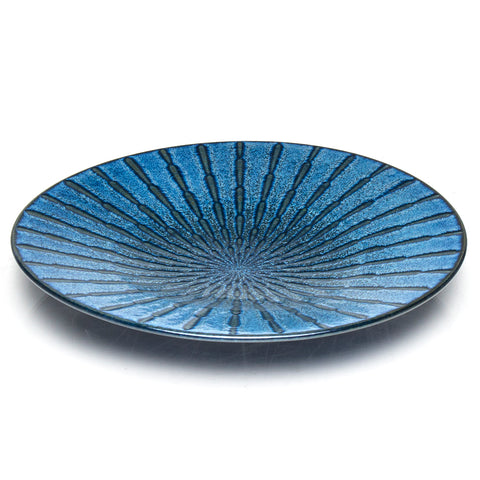 Blue Round Plate 12"