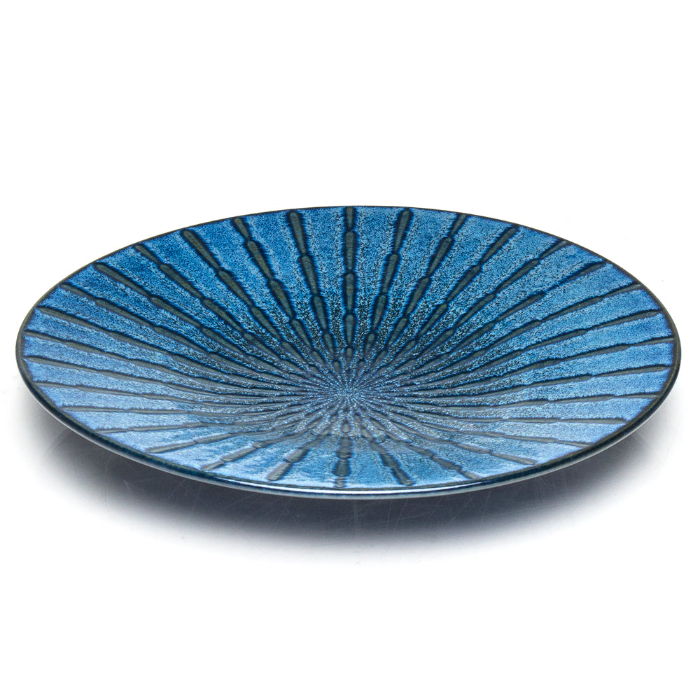 Blue Round Plate 12"