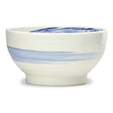 Round Noodle Bowl 6-3/4", White/Blue