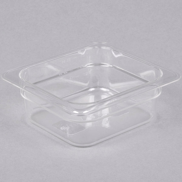 1/6 Size Poly Carbornate Pan 2-1/2" Deep