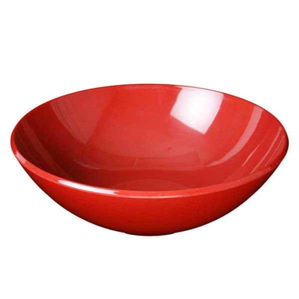 11" Melamine Round Bowl 3-1/2"H 96oz, Passion Red