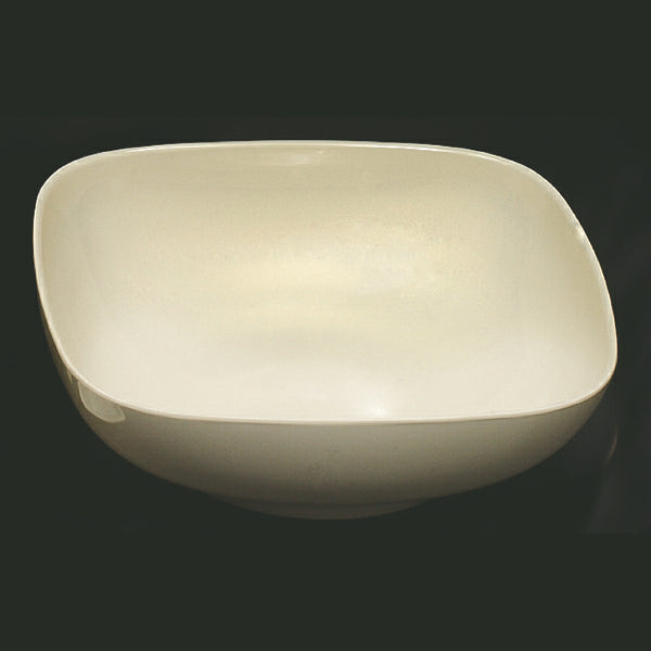 11" Melamine Square Bowl 3-1/4"Deep, Passion Pearl