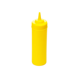 12oz Squeeze Bottle Wide Mouth, Yellow