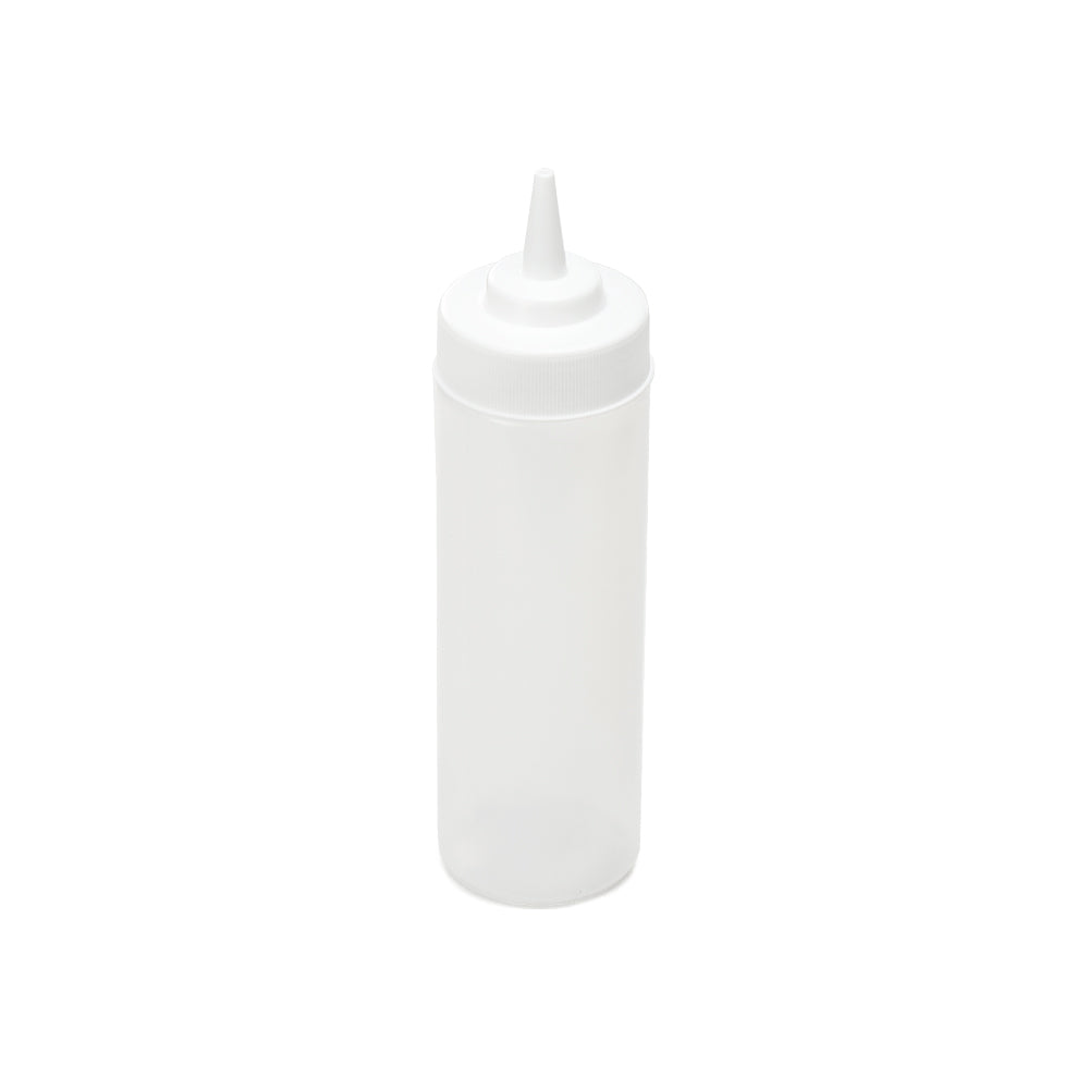 12oz Squeeze Bottle Wide Mouth, White
