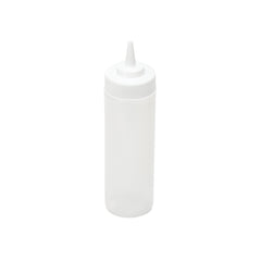 12oz Squeeze Bottle Wide Mouth, White
