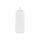 12oz Squeeze Bottle Wide Mouth, White