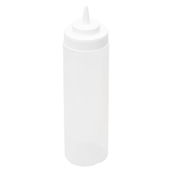 24oz Squeeze Bottle Wide Mouth, White