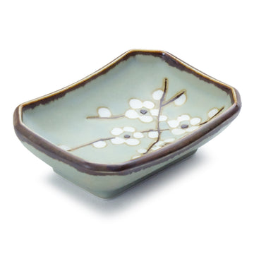 Rectangular Sauce Plate 3-1/2", Sky Blue