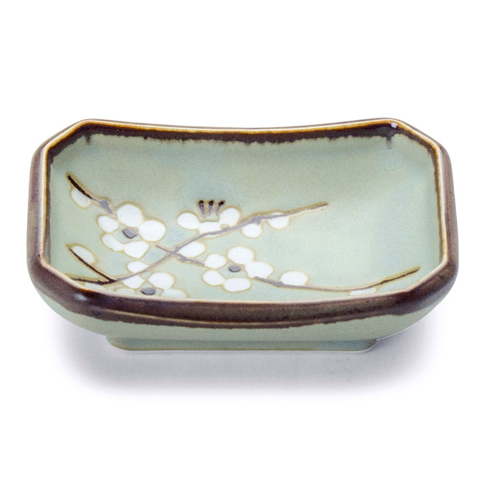 Rectangular Sauce Plate 3-1/2", Sky Blue