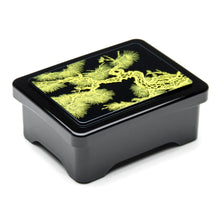 6½ in Black & Gold Lacquer Unagi Lunch Box