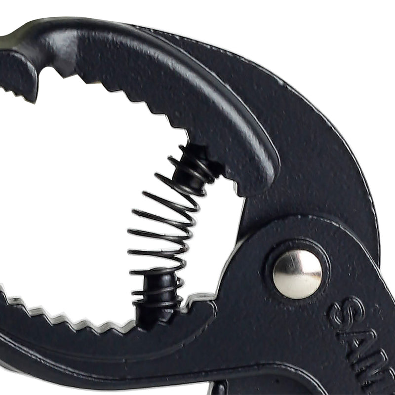 Sam Duck Queen Star spring nabe holder — Serrated jaws at the gripping end