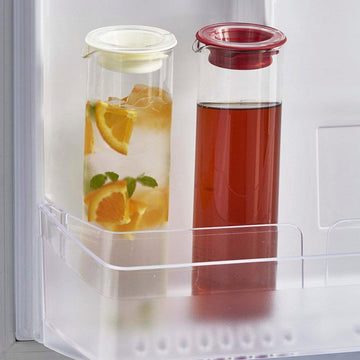 HARIO Straght Glass Jug 1000ml, Red