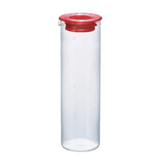 HARIO Straght Glass Jug 1000ml, Red