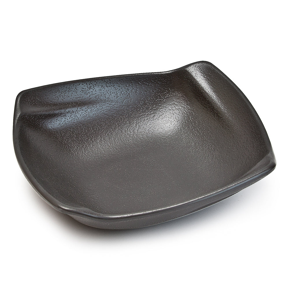Tilted Square Plate 6-1/4", Black