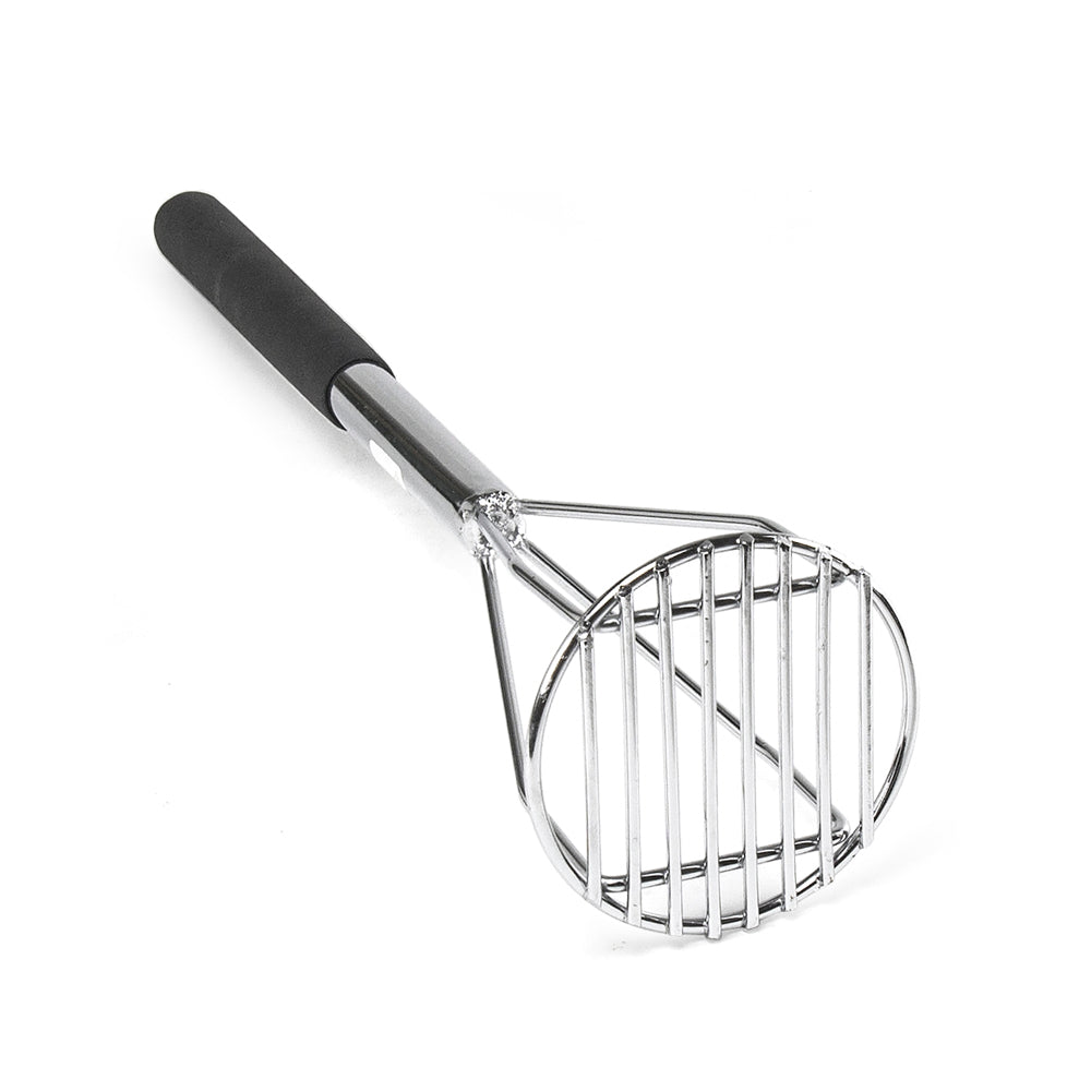 Potato Masher 18" W/Wood Handle Soft Grip
