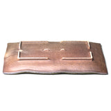 Ceramic Rectangular Platter 13.5"x9", Green/Brown