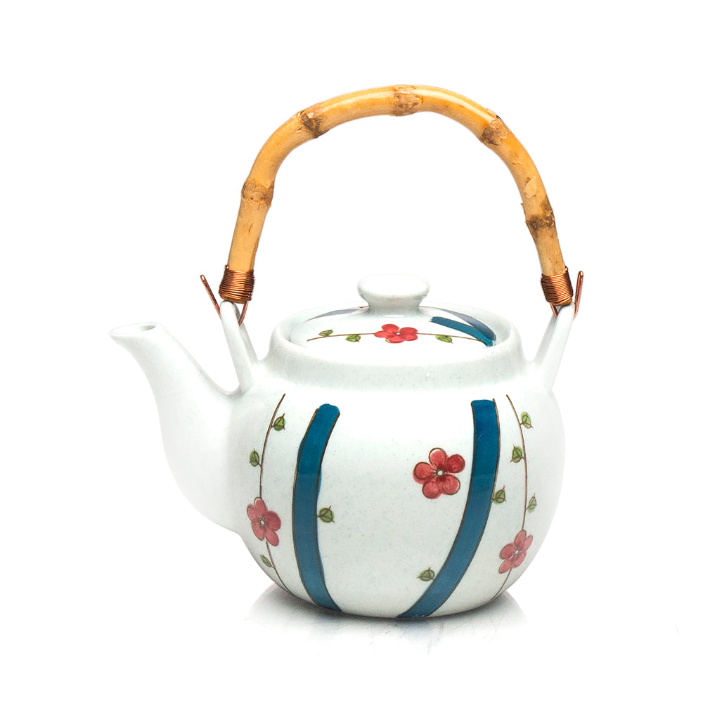 Teapot W/Strainer Pc 40 Fl Oz (6"D  x  5.5"H)