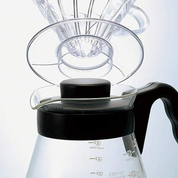 HARIO V60 Glass Coffee Server 450ml, Black