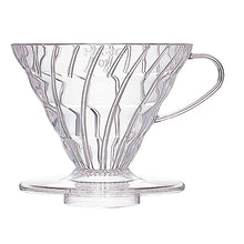1–4 Cup Transparent Plastic HARIO V60 02 Pour-Over Coffee Dripper