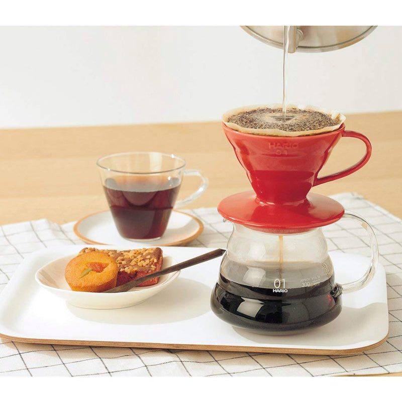 HARIO V60 01 red coffee dripper coffee setting