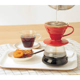 HARIO V60 Ceramic Coffee Dripper 01, Red