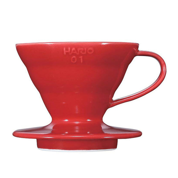 HARIO V60 Ceramic Coffee Dripper 01, Red