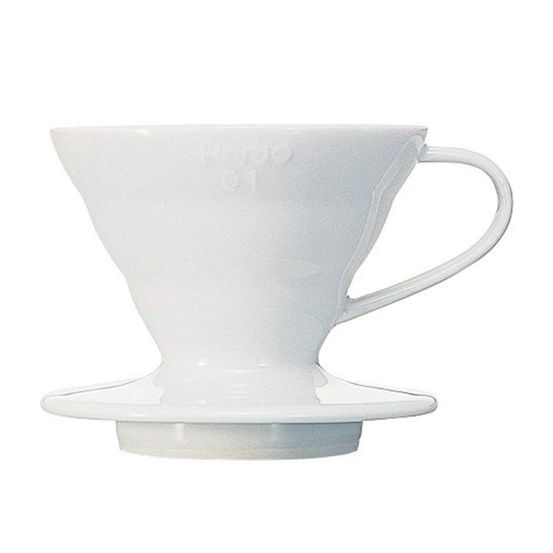 HARIO V60 01 white coffee dripper design view