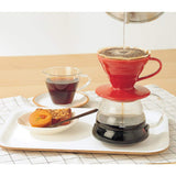 HARIO V60 Ceramic Coffee Dripper 02, Red