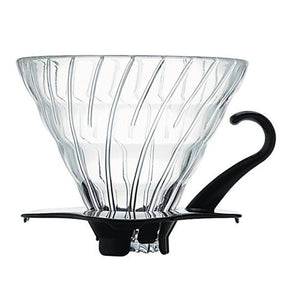 HARIO V60 Glass Coffee Dripper 02, Black