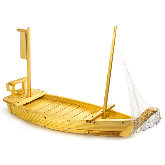 Wooden Sushi Boat w/Net 47.25