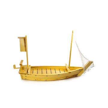 Wooden Sushi Boat w/Net 23-1/2"
