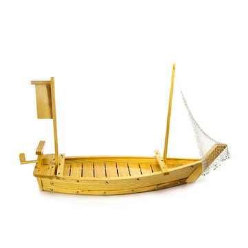 Wooden Sushi Boat w/NET  36"