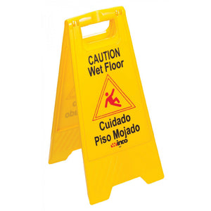 Wet Floor Sign Yellow 25 x 12"