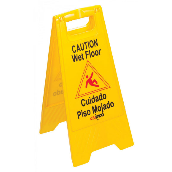 Wet Floor Sign Yellow 25 x 12