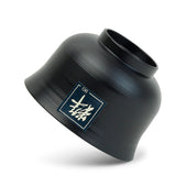 Lacquer Miso Soup Bowl with Lid 4", Black