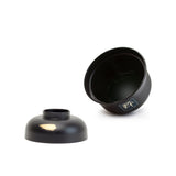 Lacquer Miso Soup Bowl with Lid 4", Black